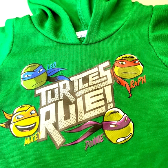 Nickelodeon Build-a-Bear Teenage Mutant Ninja Turtles Rule! Kids T-Shirt Hoodie - Picture 4 of 8
